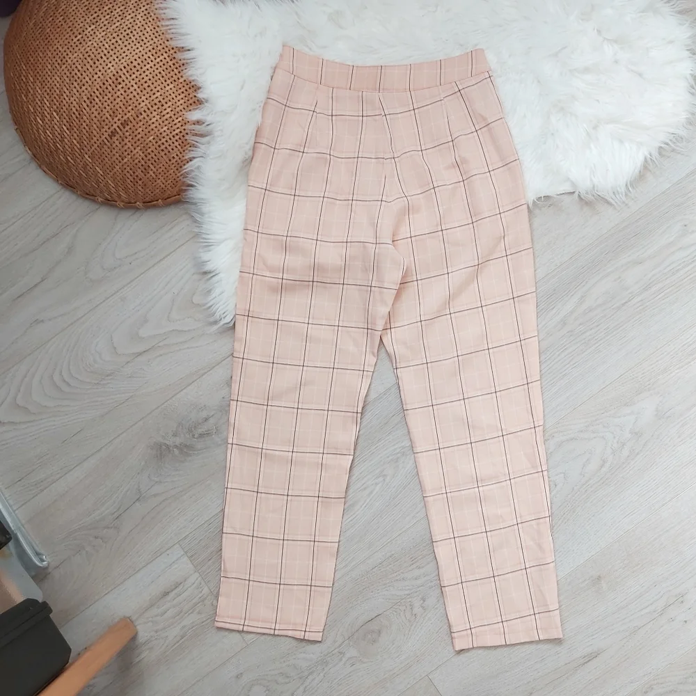 Mint Vanilla Plaid Cigarette Straight Dress Pant - Picture 6 of 13